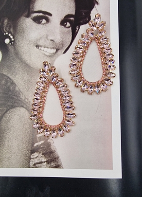 Προϊόν: Σκουλαρίκια Βραδινά Κρεμαστά Gold Drop Pink FA 97281 Σκουλαρίκια Βραδινά Κρεμαστά Gold Drop Pink FA 97281