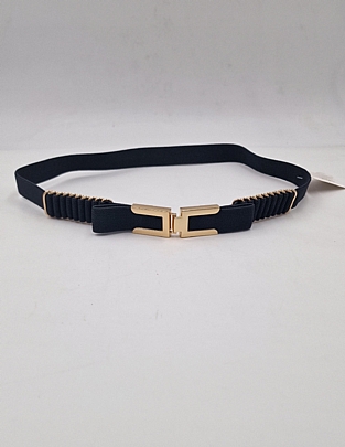 Ζώνη Μαύρη με Λάστιχο 