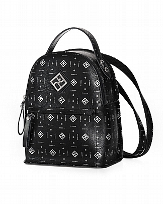 Pierro Τσάντα Πλάτης Nixie Mini Monogram Black
