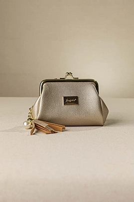 Fragola Μικρο Πορτοφόλι κερμάτων PC05F Light gold