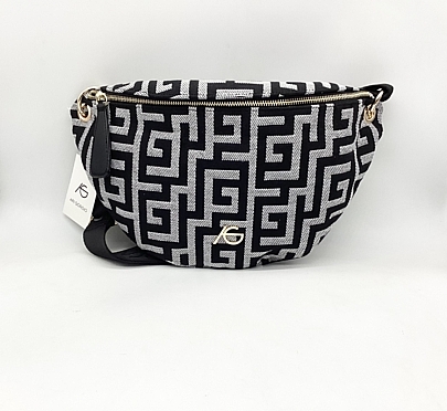 Προϊόν: Γυναικεία Τσάντα Μέσης Μαίανδρος Ari Giorgio 2313-03 Black-White Γυναικεία Τσάντα Μέσης Μαίανδρος Ari Giorgio 2313-03 Black-White