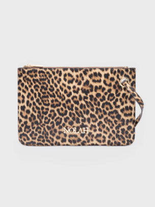 Nolah Φάκελος χειρός Brennan Light Brown Leopard
