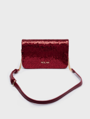 Nolah Τσάντα Χιαστί Ώμου Briggite Wine Red