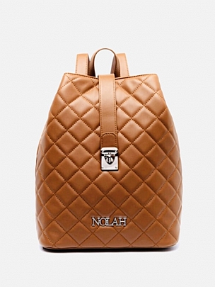 Nolah Γυναικεία Τσάντα Πλάτης Zander Brown Silver