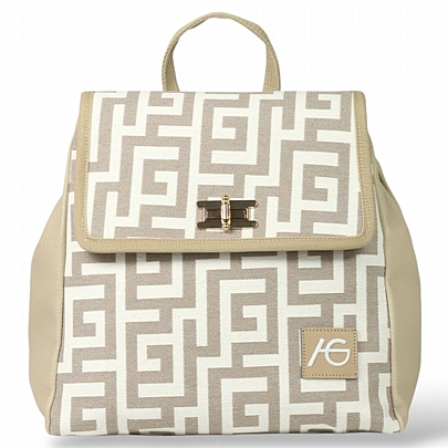 Χειροποίητη Γυναικεία Τσάντα Πλάτης Ari Gorgio 4423 Beige