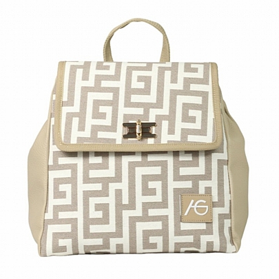 Χειροποίητη Γυναικεία Τσάντα Πλάτης Ari Gorgio 4423 Beige