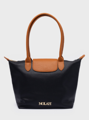 Nolah Τσάντα Χιαστί Ώμου Capuccine Large Black