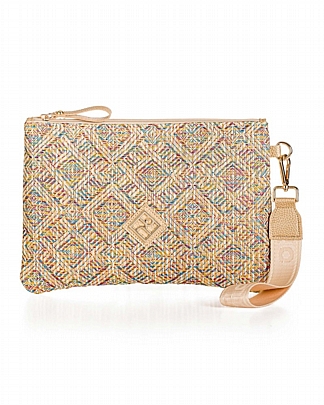 Pierro Τσάντα Χειρός Sybil Straw Gold