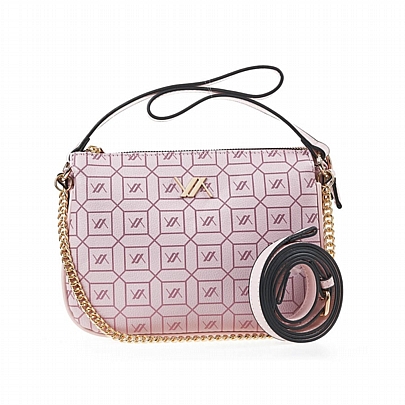 Verde Γυναικεία Τσάντα Χιαστί 16-7254 Pink