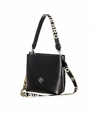 Pierro Τσάντα Ώμου Irida Strap Black