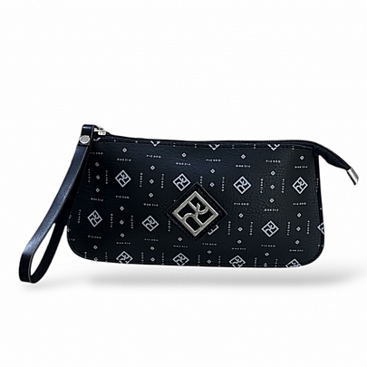 Pierro Τσαντάκι Χειρός Zoe Monogram Black