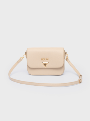 Nolah Τσάντα Χιαστί Ώμου Fiona Beige Light Gold