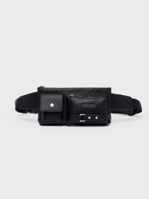 Nolah Γυναικείο Τσαντάκι Μέσης Kensighton Black Silver