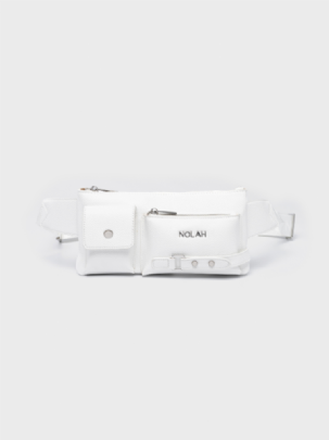 Nolah Γυναικείο Τσαντάκι Μέσης Kensighton White Silver