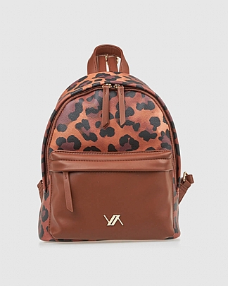 Verde Γυναικεία Τσάντα Πλάτης 16-8034 Animal Print 
