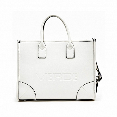 Verde Γυναικεία Τσαντα Χειρός Ώμου 16-7335 White