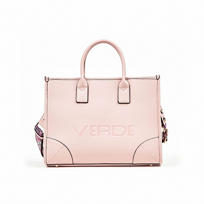 Verde Γυναικεία Τσαντα Χειρός Ώμου 16-7335 Pink