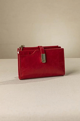 Fragola Γυναικείο Πορτοφόλι με μαγνητικό κλιπ PC335-red