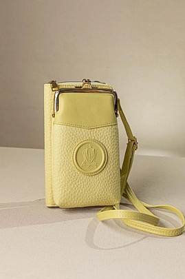 Fragola Χιαστί μικρό τσαντάκι-πορτοφόλι PC370-25-light-yellow