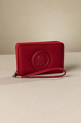 Fragola Πορτοφόλι με διπλό άνοιγμα και casual logo PC390-red