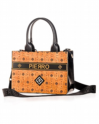 Pierro Τσάντα Ώμου Levana Monogram Taba