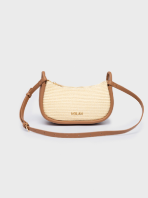 Nolah Τσάντα Χιαστί Ώμου Lyon Natural Brown