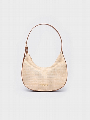 Nolah Τσάντα Ώμου Nantes Beige Brown