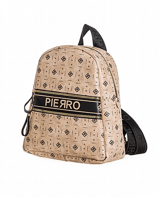 Pierro Τσάντα Πλάτης Hersilia Monogram Mocca