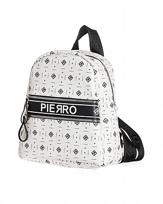 Pierro Τσάντα Πλάτης Hersilia Monogram White