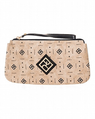 Pierro Τσαντάκι Χειρός Zoe Monogram Mocca