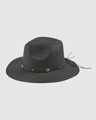 Verde Γυναικείο Ψάθινο Καπέλο 05-0807 Black