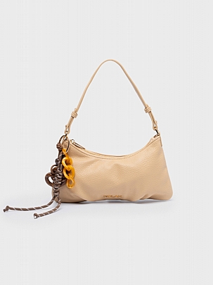 Nolah Τσάντα ώμου & χιαστί Lina Beige Light Gold