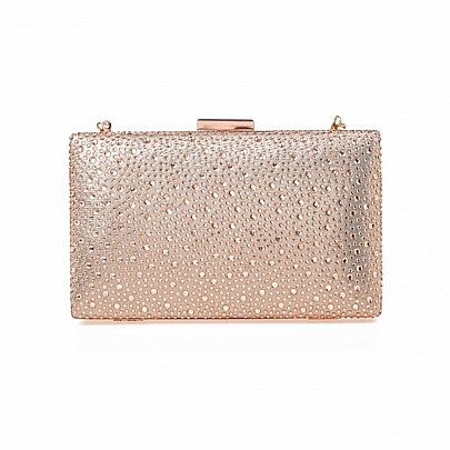 Verde Γυναικείο Τσαντάκι Βραδινό 01-1829 Rose Gold