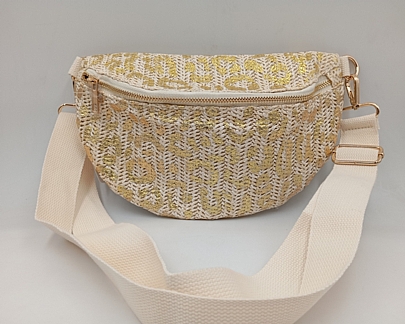 Γυναικεία τσάντα μέσης FiliosAccessories B-101 Leopard Beige Gold