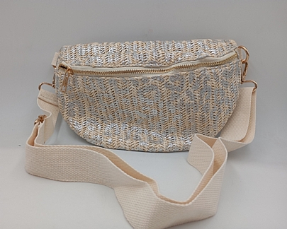 Γυναικεία τσάντα μέσης FiliosAccessories B-101 Leopard Beige Silver