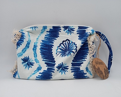 Platinum Γυναικείο Νεσεσέρ Με Boho Σχέδια 22569 Blue White