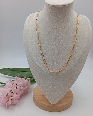 Προϊόν: Κολιέ ατσάλινο κρίκοι 59069 Gold Κολιέ ατσάλινο κρίκοι 59069 Gold