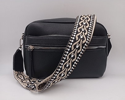 Τσάντα ώμου & χιαστί DUDLIN 9960-636D Black 