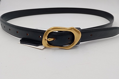 Ζώνη μαύρη με χρυσά στοιχεία FD-08 Gold
