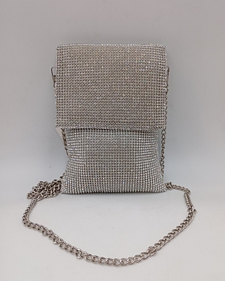 Γυναικείο Τσαντάκι Βραδινό 6076 Silver
