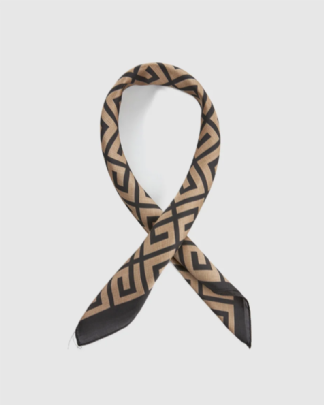 Verde Φουλάρι-Εσάρπα 03-2501 Black Beige 