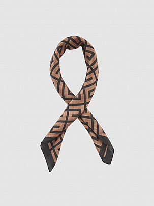 Verde Φουλάρι-Εσάρπα 03-2501 Black Brown