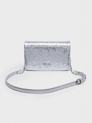 Nolah Τσάντα Χιαστί Ώμου Briggite Silver