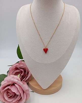 Προϊόν: Κολιέ ατσάλινο καρδούλα 59094 Gold Κολιέ ατσάλινο καρδούλα 59094 Gold