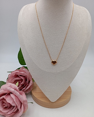 Προϊόν: Κολιέ ατσάλινο καρδούλα 59101 Gold Κολιέ ατσάλινο καρδούλα 59101 Gold