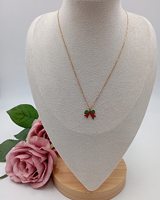 Προϊόν: Κολιέ ατσάλινο φιογκάκι 59103 Gold Κολιέ ατσάλινο φιογκάκι 59103 Gold