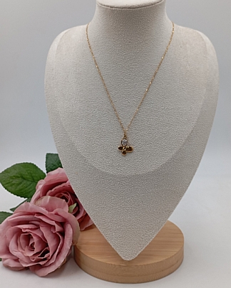 Κολιέ ατσάλινο πεταλούδα 59108 Gold