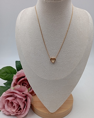 Κολιέ ατσάλινο καρδούλα 59111 Gold