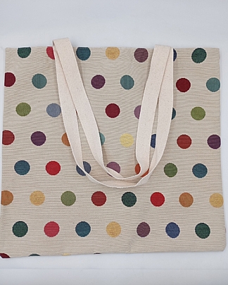 Γυναικεία υφασμάτινη Shopper Bag Πουά 8572 Multi
