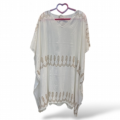 Platinum Γυναικείο Καφτάνι 12545 White